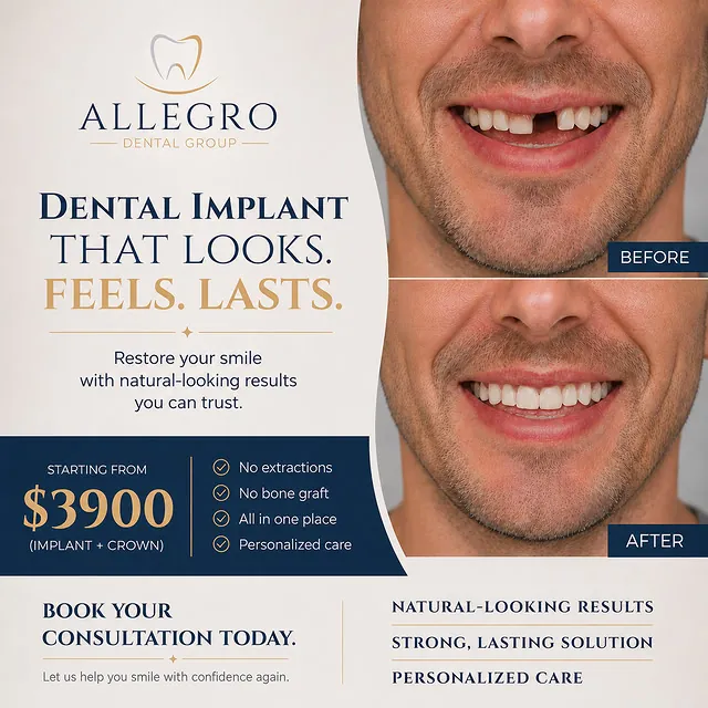 Allegro Dental · חיוך חדש · מודעת קמפיין